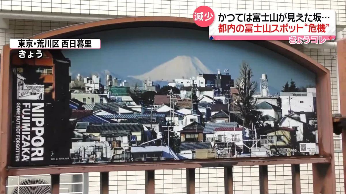 存続の危機　東京都内の“富士山スポット”が減少