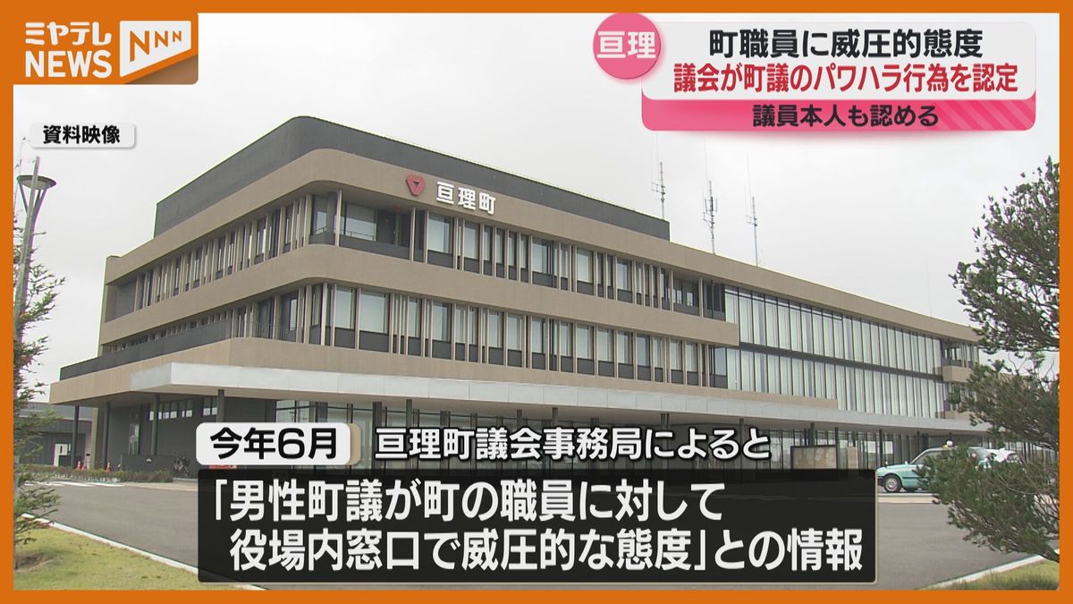 【パワハラ行為】町議が町職員に対し”威圧的な態度”　議会の調査委員会が認定（宮城・亘理町）