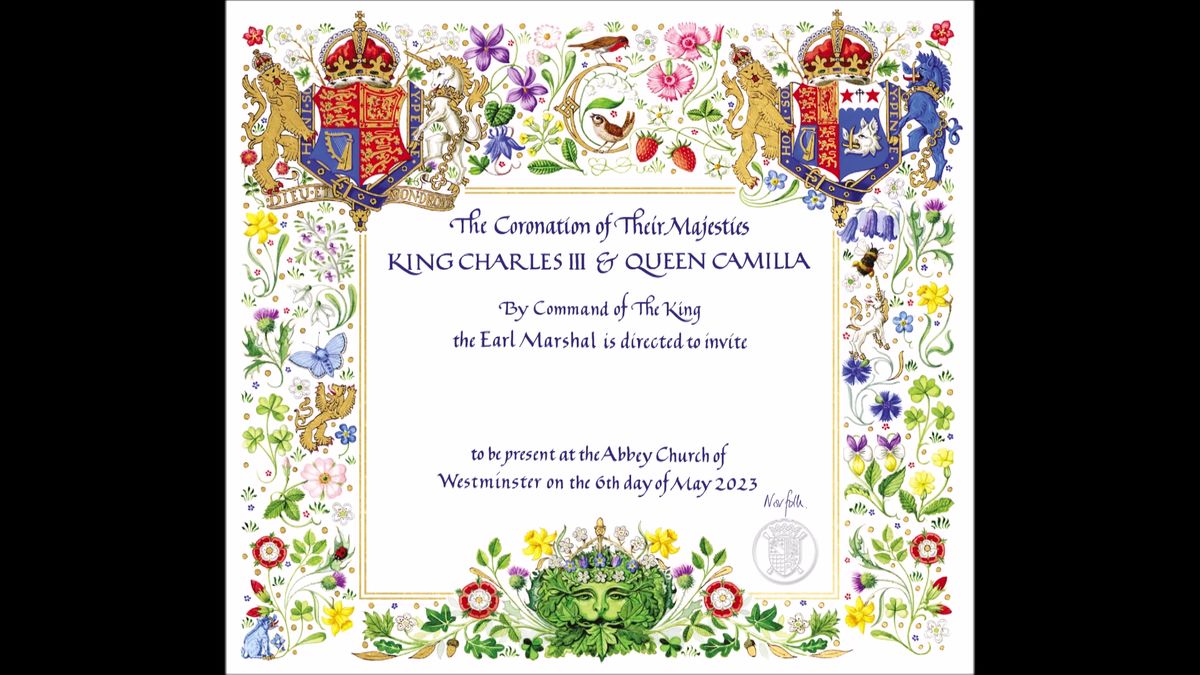 英チャールズ国王戴冠式まであと1か月　英王室、国王夫妻の新たな写真と招待状のデザイン公開