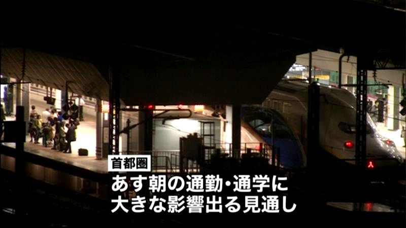 台風　ＪＲ東日本、一部特急など運休へ