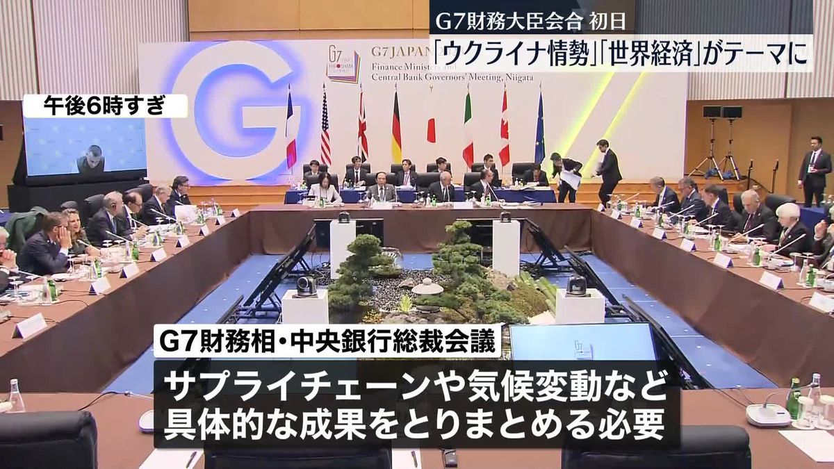 G7財務相会合　1日目はウクライナ情勢など議論