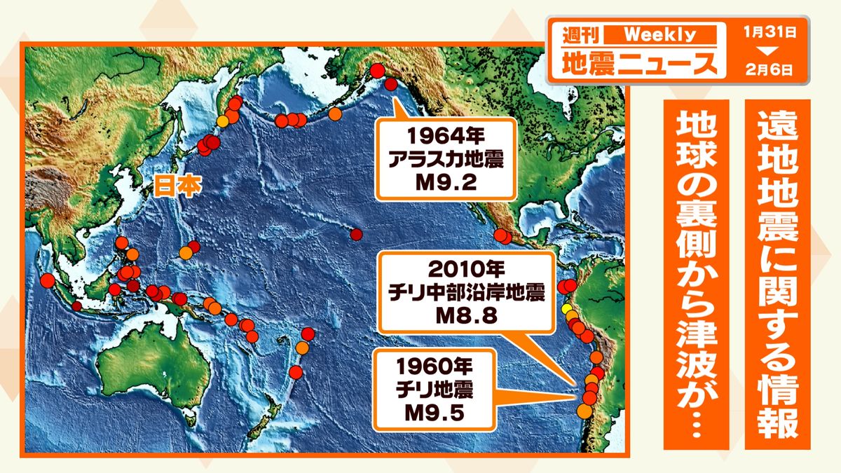 日本に被害及ぼした海外地震