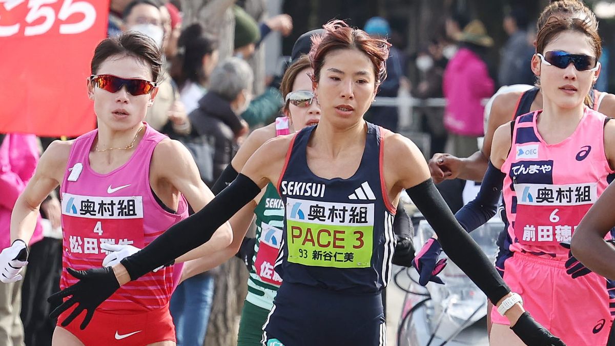 1月の大阪国際女子マラソンではペースメーカーを務めた新谷仁美選手(写真：日刊スポーツ/アフロ)