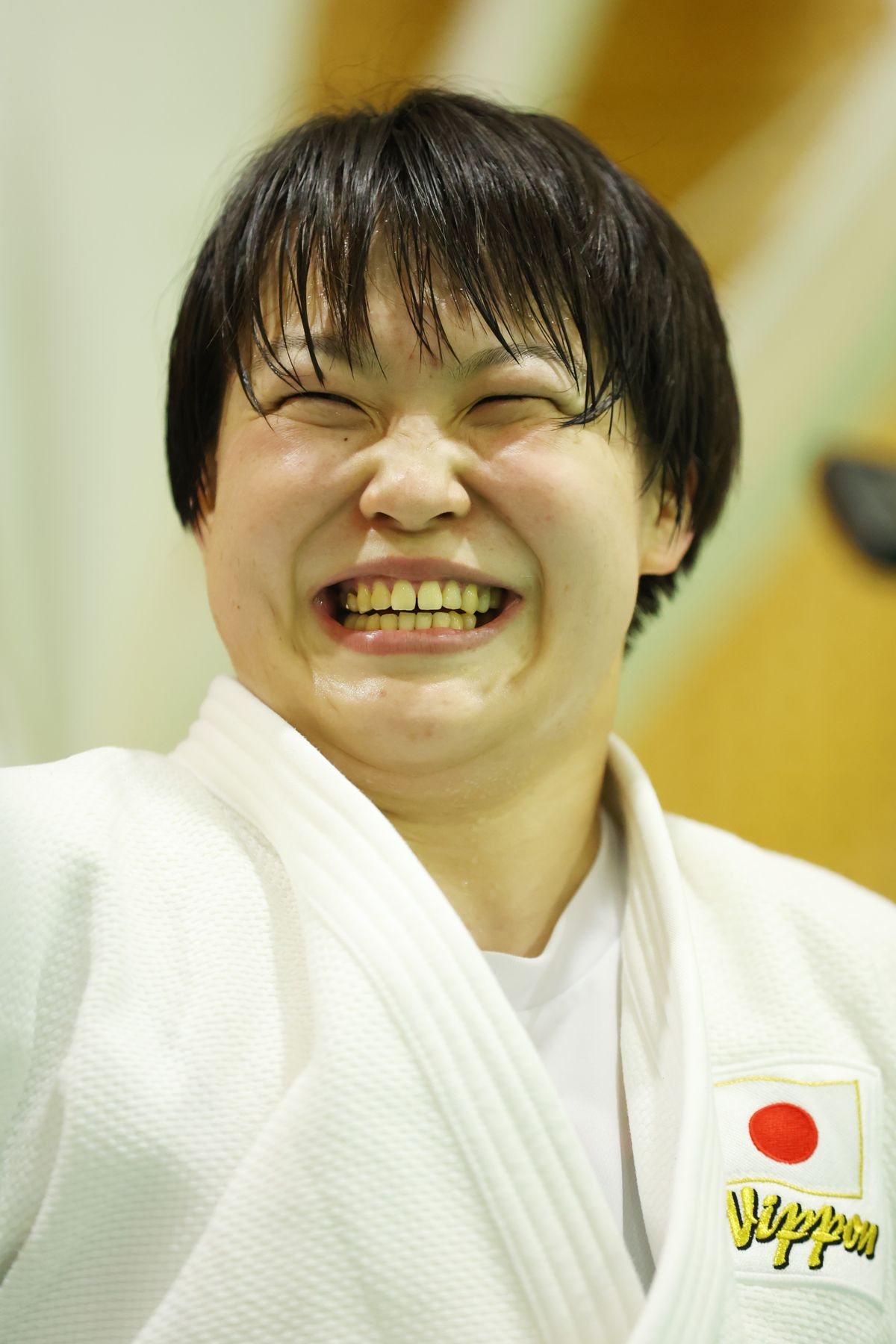 笑顔の柔道・高山莉加選手【写真：YUTAKA/アフロスポーツ】