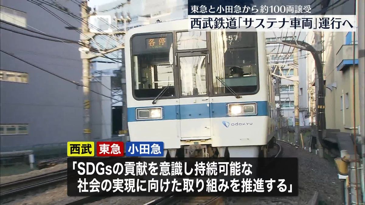 西武鉄道“サステナブルな車両”運行へ　東急と小田急から約100両譲り受け