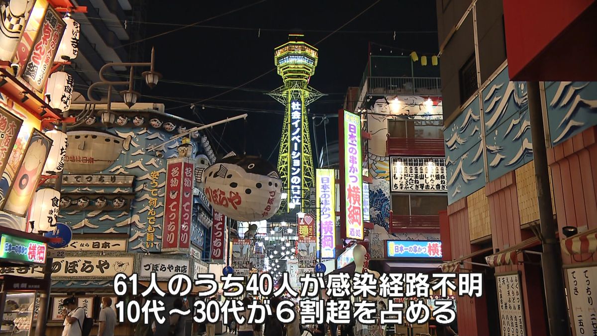 大阪で６１人感染うち４０人が感染経路不明
