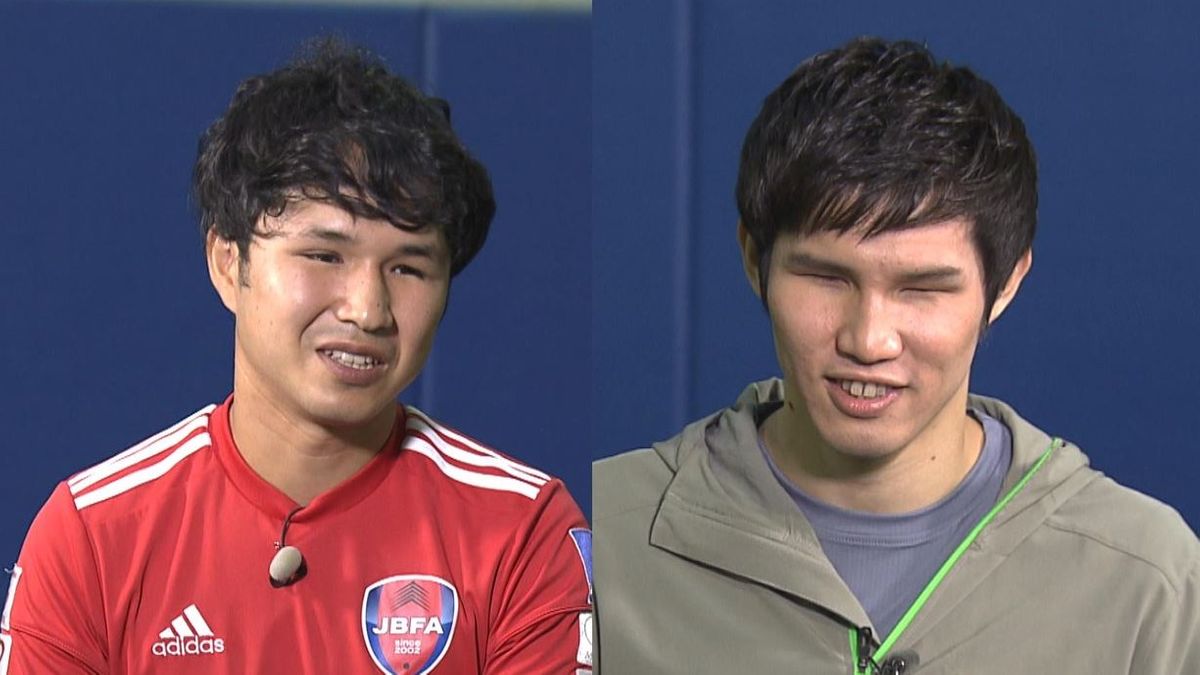 ブラインドサッカー・鳥居健人選手(左)とパラ水泳・木村敬一選手(右)