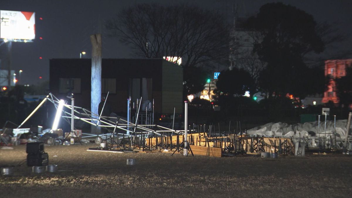 強風で大型テントが飛ばされ７人が重軽傷　能登半島地震の復興イベント開催中に発生　大阪・和泉市