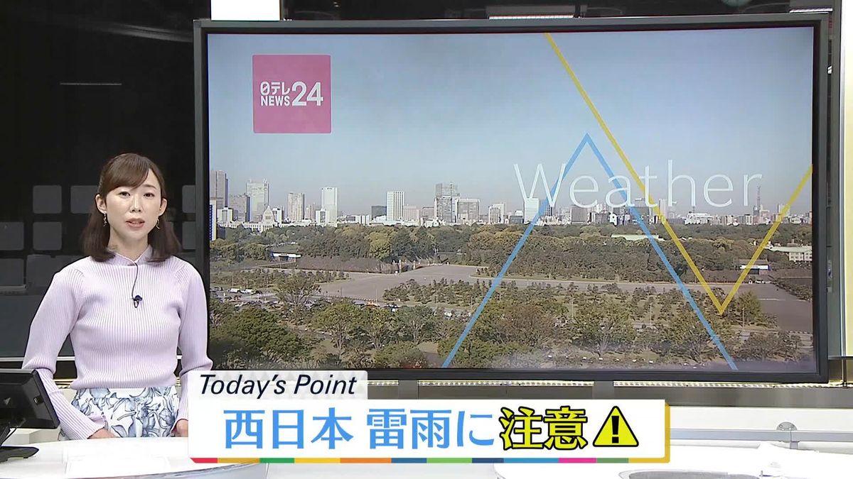 【天気】関東甲信・東海・九州は夏日の所も　熱中症対策を