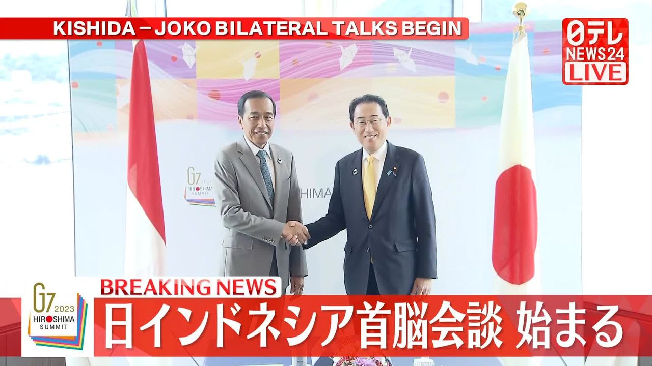 【動画】岸田首相とインドネシアのジョコ大統領　首脳会談はじまる