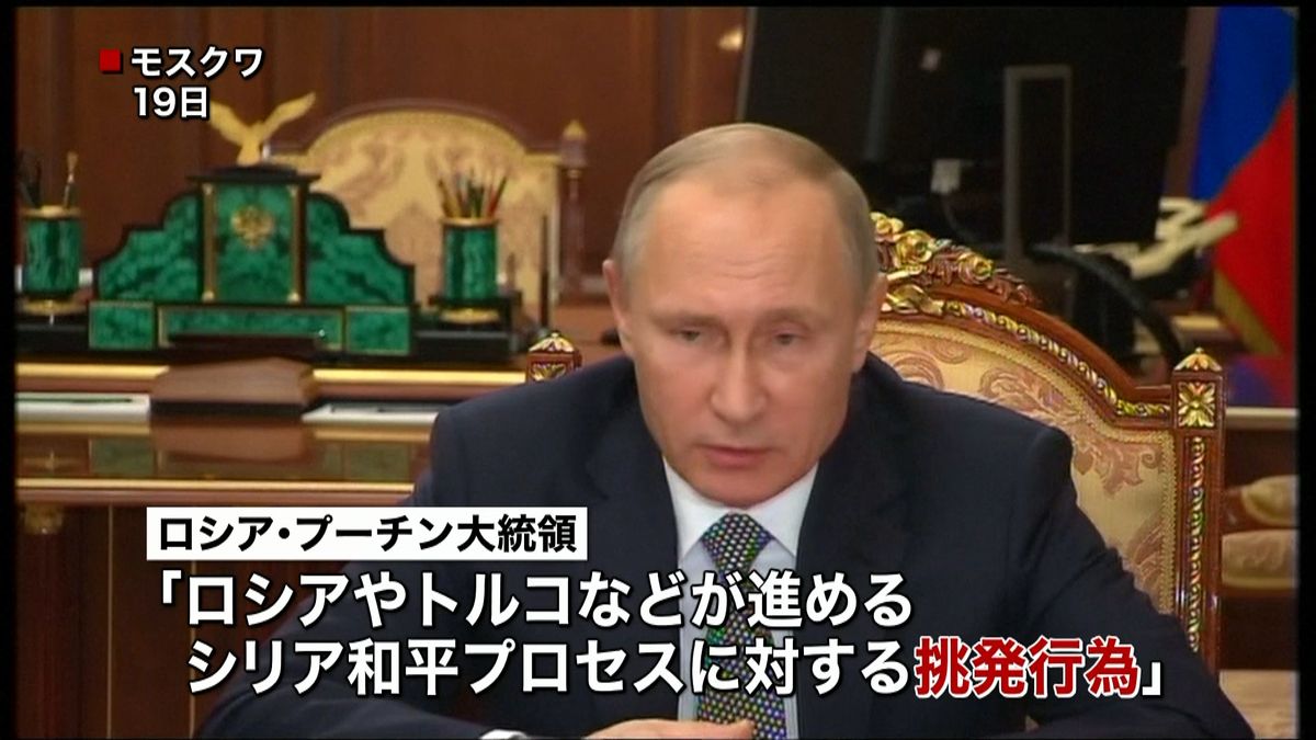 大使銃撃にプーチン氏“和平への挑発行為”