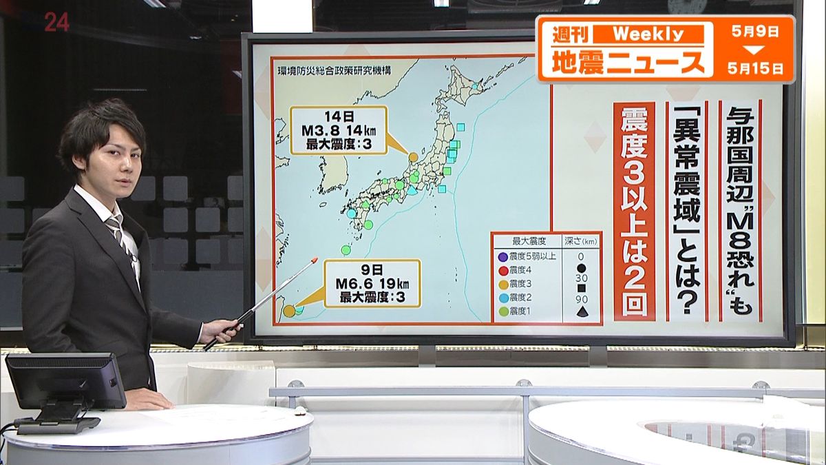 【解説】9日に与那国震度3　与那国・台湾周辺で相次ぐ大地震　将来M8の可能性も指摘