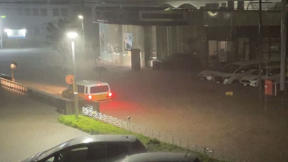 【速報】甲斐市北部付近で記録的短時間大雨情報  1時間に約100ミリの猛烈な雨 山梨県　