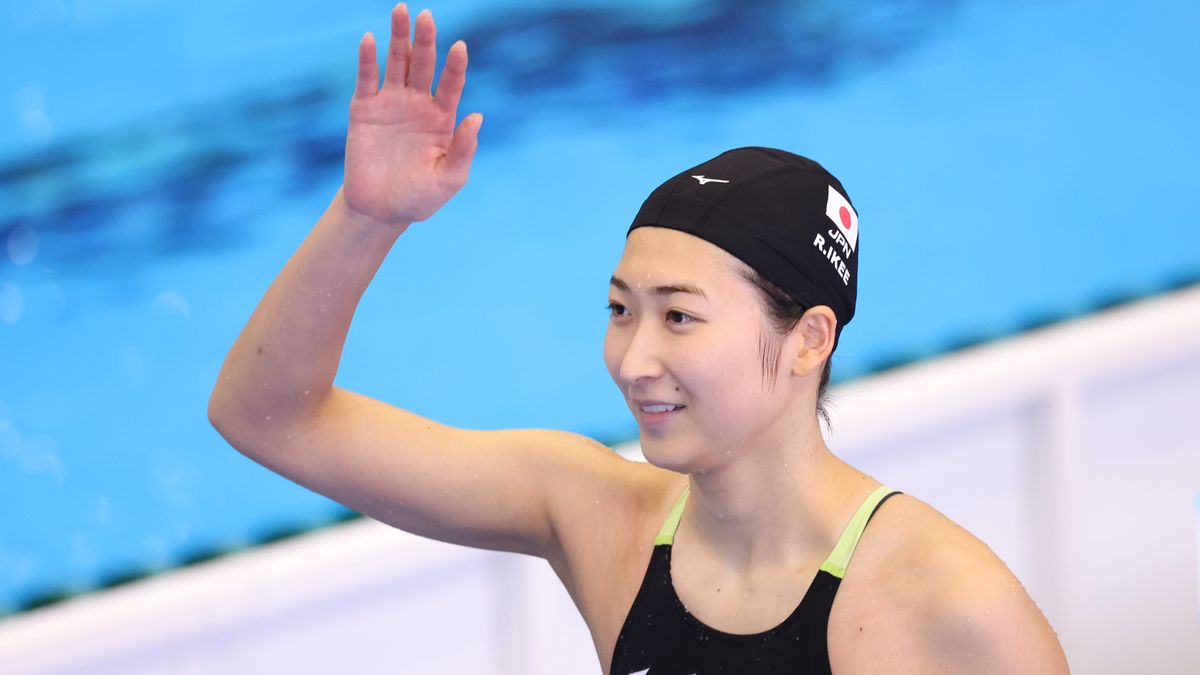 競泳女子５０ｍバタフライ予選３位通過の池江璃香子選手（写真：YUTAKA/アフロスポーツ）