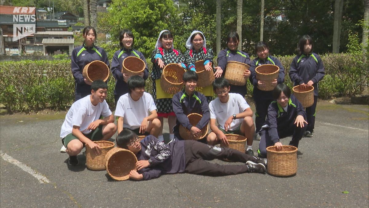 80年以上続く伝統行事も最後…今年度で閉校の岩国高校広瀬分校で最後の茶摘み