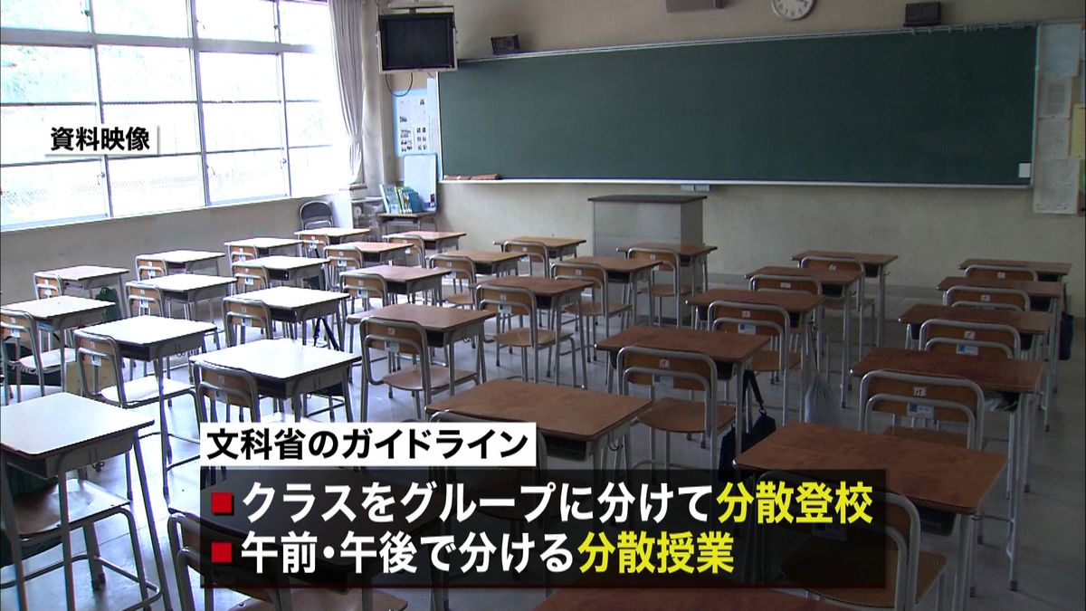 小１、６と中３優先で分散登校　推奨方針へ