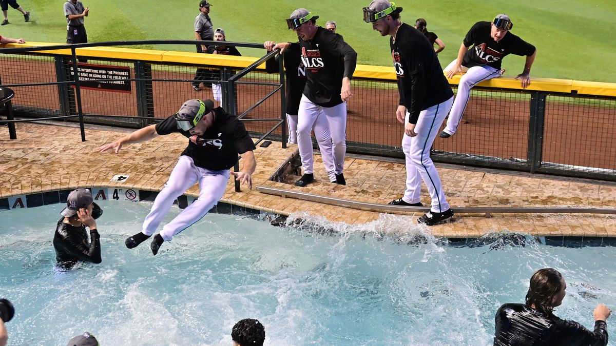 【MLB】球場のプールに続々ダイブ　Dバックス16年ぶり優勝決定シリーズ進出に歓喜