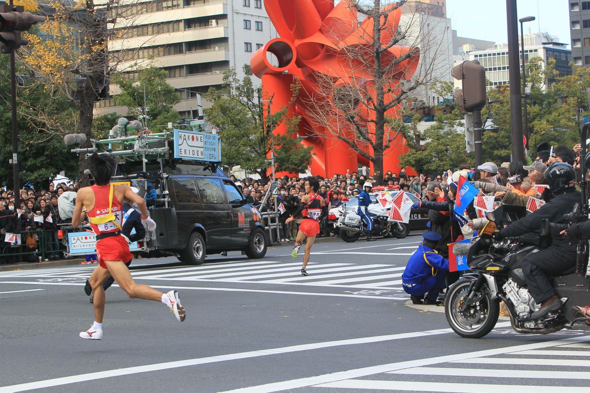 コースを間違えた國學院大學・寺田夏生選手（写真：日刊スポーツ/アフロ）