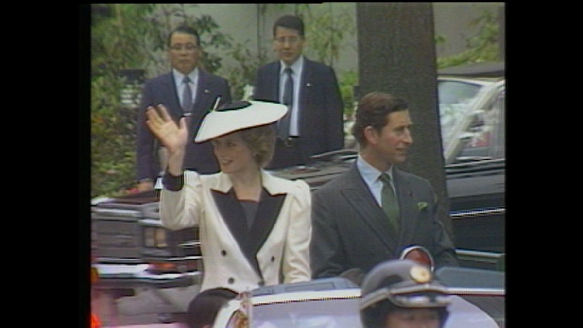 1986年５月11日 東京・港区 チャールズ皇太子・ダイアナ妃夫妻（当時）パレード