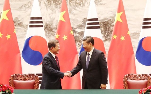 中国・習主席と韓国・文大統領が電話会談