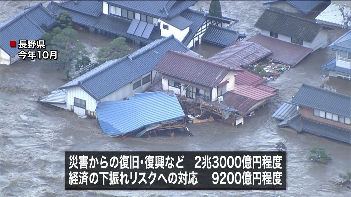 補正予算案　経済対策に４．３兆円