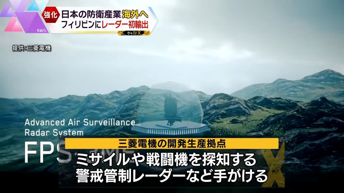 防衛予算増額を受け、大手企業も事業拡大へ(提供:三菱電機)