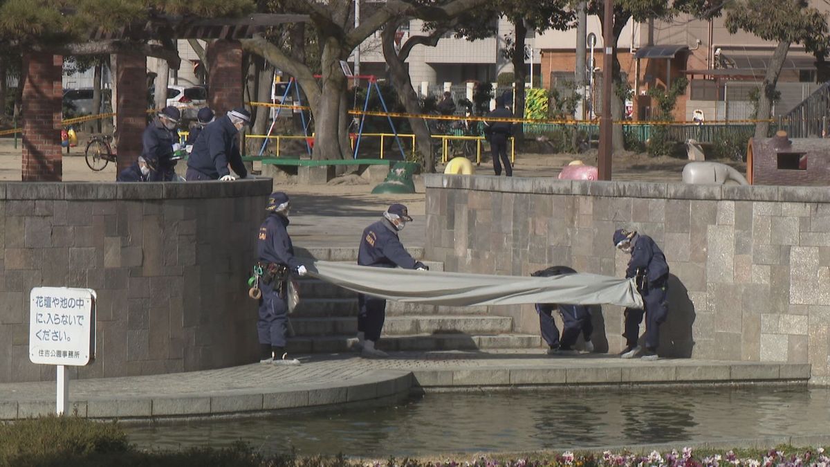 公園で頭から血流した男性発見、搬送も死亡　頭には打撲痕　事件と事故の両面で捜査　大阪市住之江区