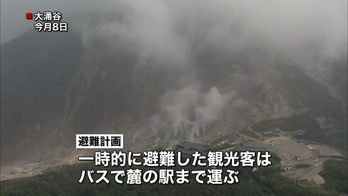 箱根山　約１．５万人の避難計画まとまる