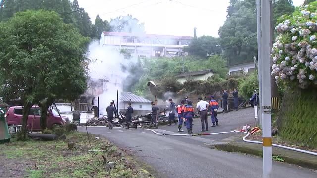 親子2人は逃げ出し命に別条なし　住宅1棟全焼の火事　豊後大野市　大分