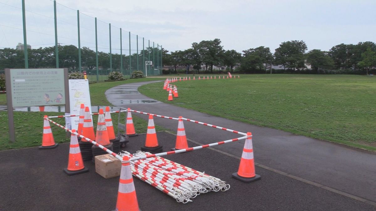 県都アリーナ計画　地盤調査始まる、敷地に資材設置　週内にボーリング調査も　福井市豊島･東公園