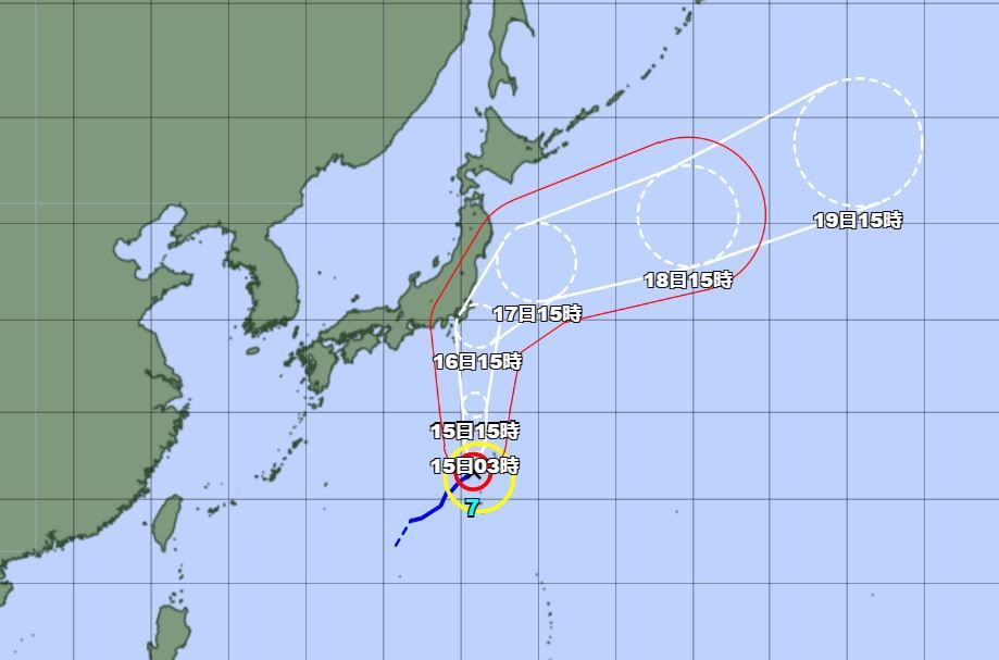 【台風7号】16日から17日にかけて強い勢力で関東地方に接近または上陸の見込み　県内は上・中越山沿い中心に警報級大雨の可能性　《新潟》