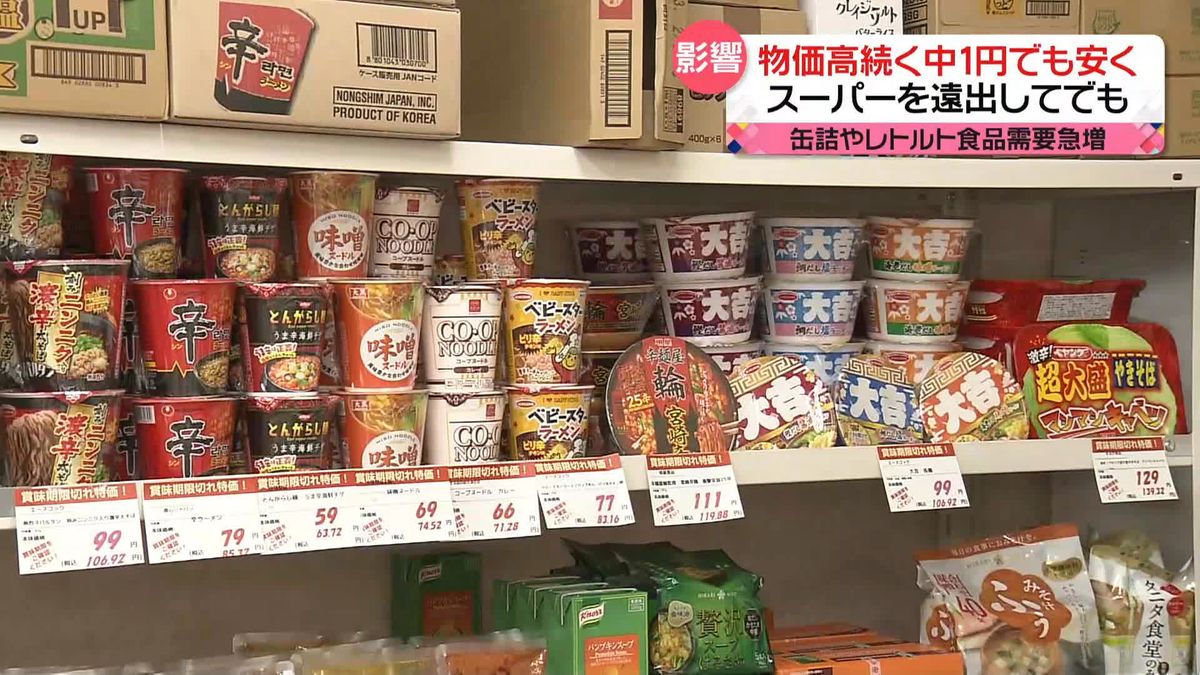 東京23区の消費者物価指数“約40年ぶり”高水準　消費者の傾向に変化も「訳あり品にも目を…」