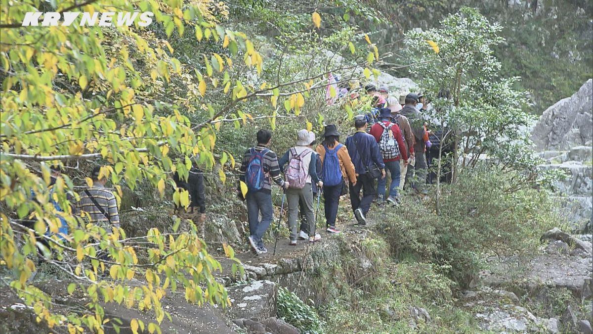 山口での目的はトレッキング！台湾からの大規模ツアー　