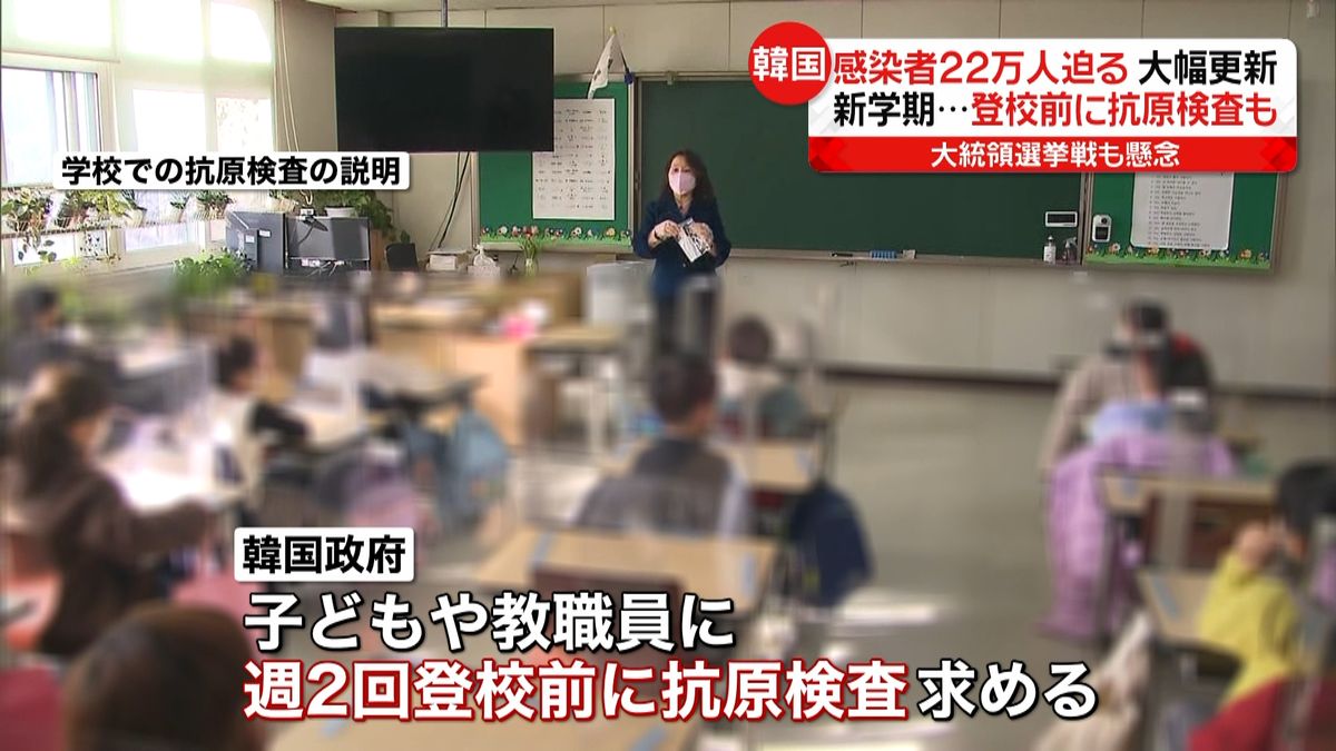 感染者22万人に迫る　新学期始まりさらに拡大も…　韓国