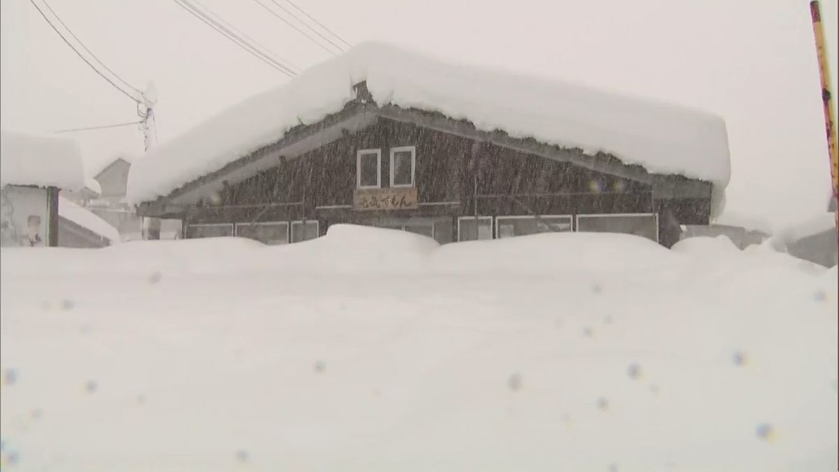 2022年12月　強い寒気の影響で記録的な大雪が新潟県を襲った。