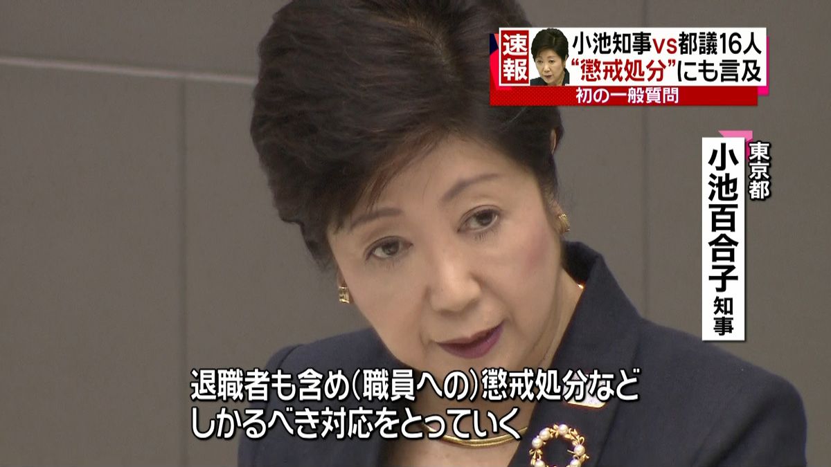 小池都知事　豊洲市場で論戦“懲戒処分”も