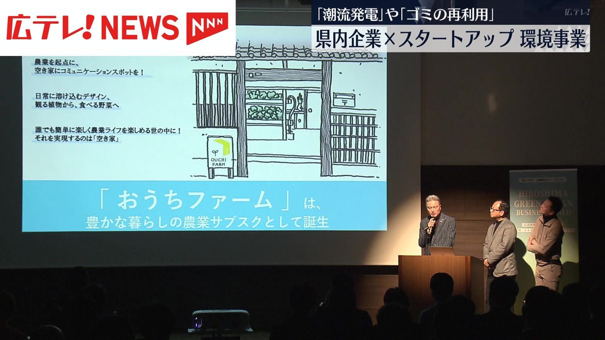 広島県内の企業×全国のスタートアップで環境事業　新たなビジネスを開発する「成果報告会」開催　