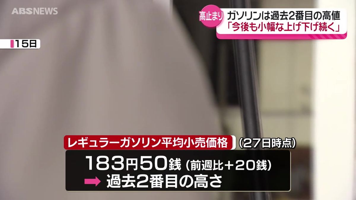 レギュラーガソリン過去2番目に高い183円50銭　灯油はわずかに下がるも…今後の見通しは？　秋田県