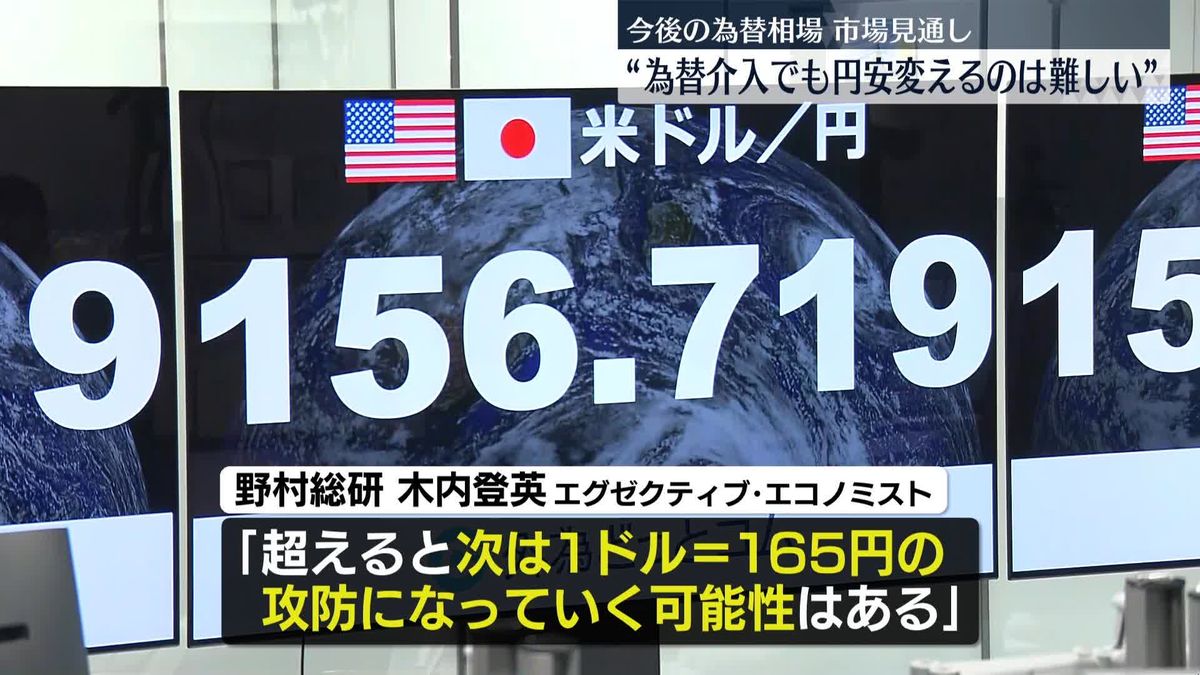 今後の為替相場は…“介入でも円安の流れを変えるのは難しい”見方広がる