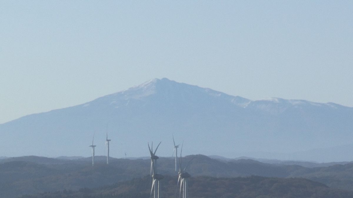 【速報】鳥海山が初冠雪　平年より11日遅く