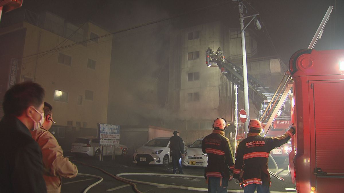 【速報】郡山市の中心部で火事　焼け跡から1人の遺体　郡山市・福島