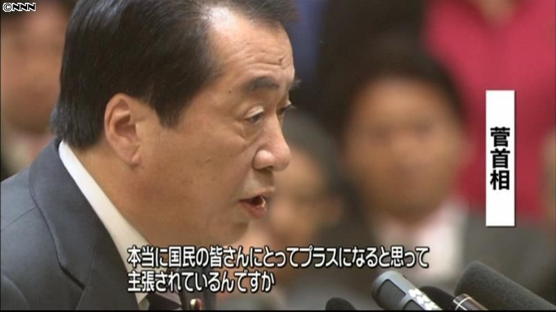 谷垣氏、党首討論で早期の解散・総選挙要求