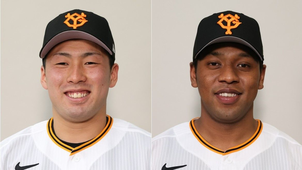 浅野翔吾選手(左)とオコエ瑠偉選手(右)