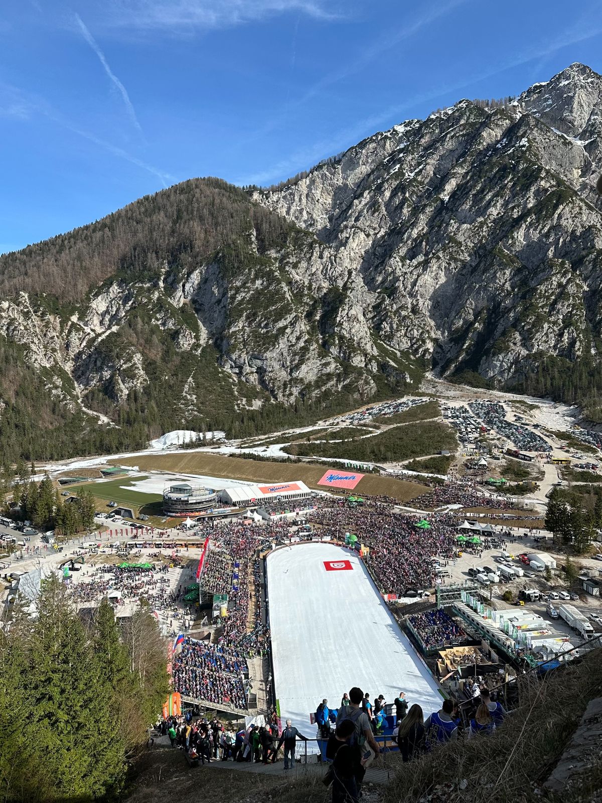 高梨選手が撮影したジャンプ台の写真（今年３月、スロベニア）