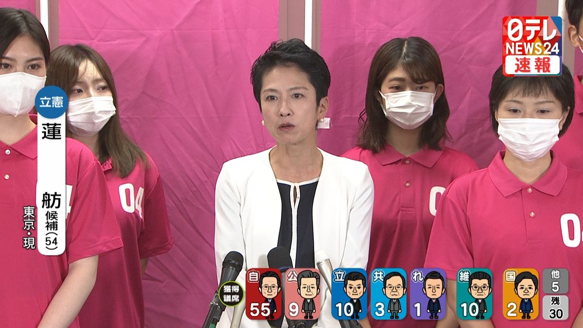 立憲・蓮舫氏が当選確実　東京　過去2回の選挙でトップ当選　かつては報道キャスターも務めていた