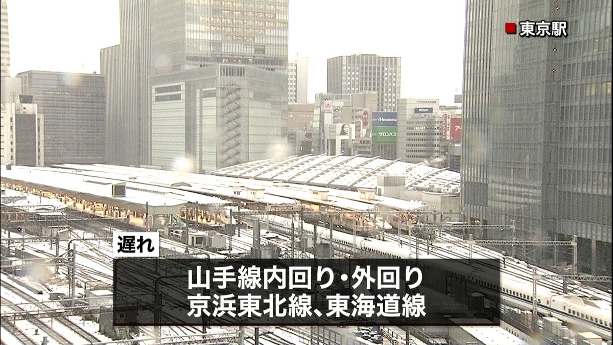 関東で大雪　首都圏の交通機関に乱れ