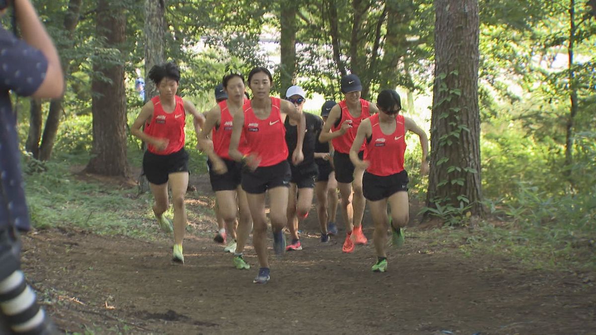 夏合宿での追い込みの様子