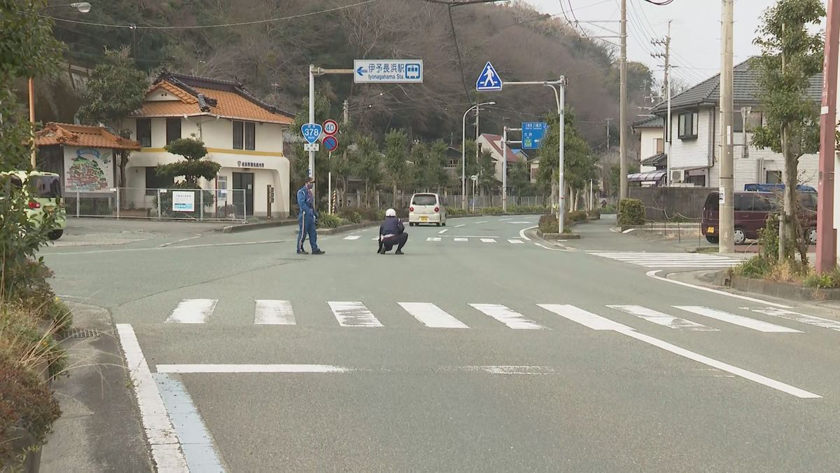 停車中に追突された軽トラが歩道に乗り上げ 歩道にいた親子に衝突 高齢女性が死亡