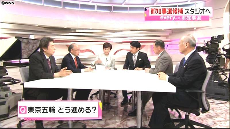 都知事選４候補討論　その３「東京五輪」