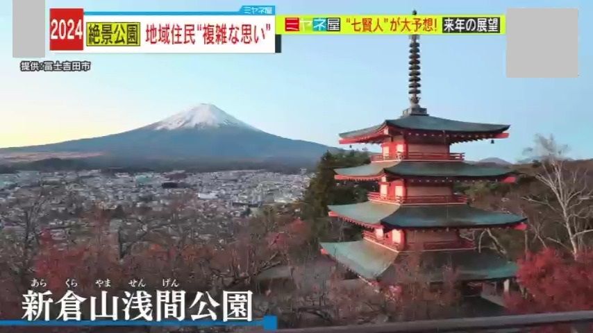 富士吉田市の公園が大混雑